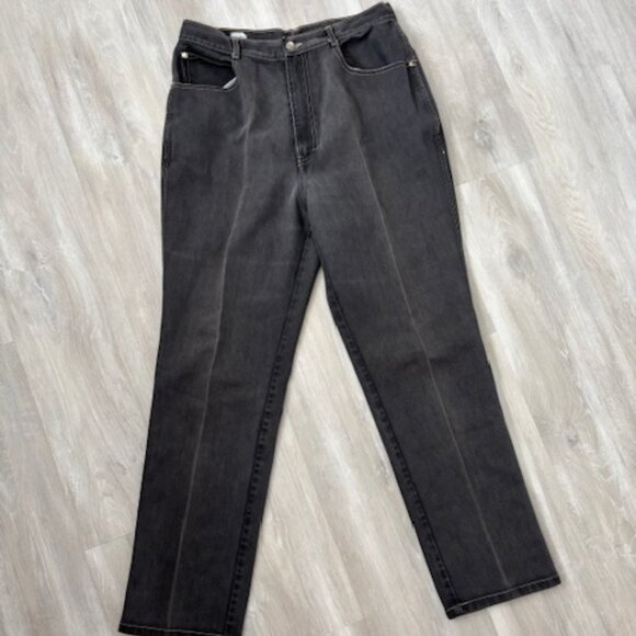 Vintage 90s Gitano Jeans High Rise Gray 'mom' jeans - 16L - Picture 1 of 5